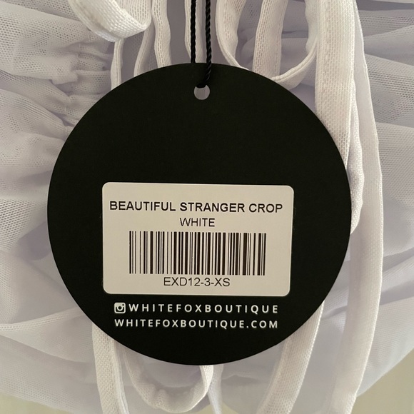 White Fox Beautiful Stranger Crop Top (xs) - Picture 4 of 4